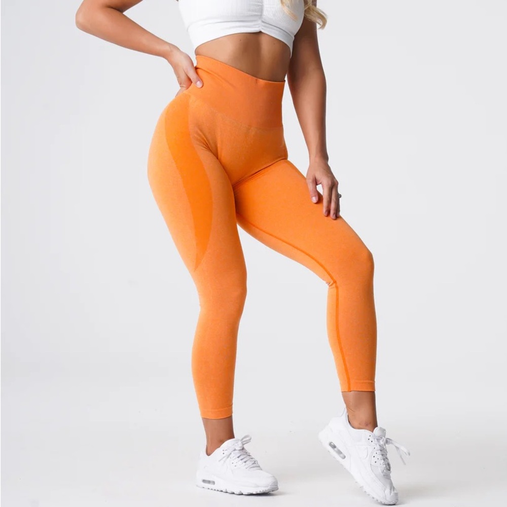 NVGTN Contour Seamless Leggings Sunset Orange - Small (S)